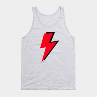 Red and Black Lightning Tank Top